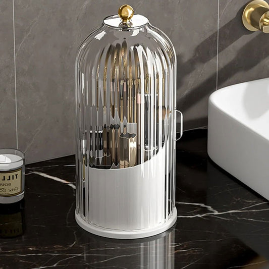 Organisateur Maquillage - MakeupBrushHolder™ - Blanc Transparent