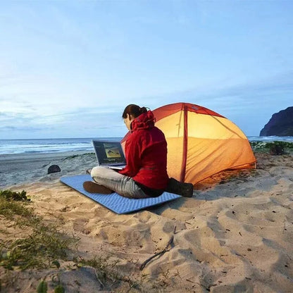Matelas Camping - PortableCampingMat™ - Bleu