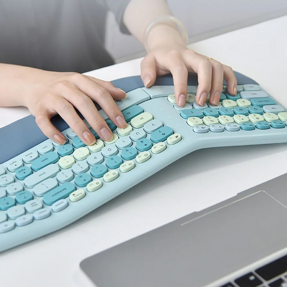 Accessoire Ordinateur - ErgonomicKeyboardMouse™ - Bleu