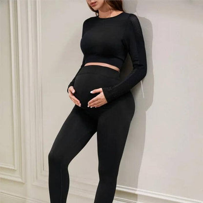 Legging pour Femme Enceinte - MaternityLeggings™ - Noir
