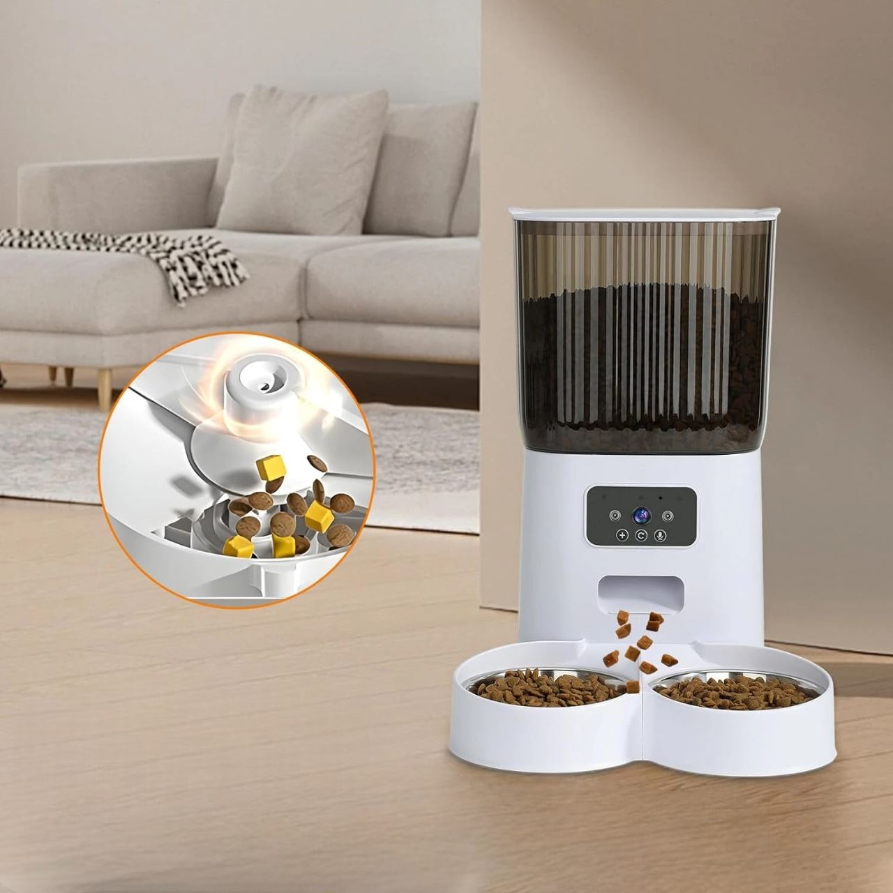 Distributeur de Croquettes pour Chat - CatFeederSmartBowls™ - Double Bol Vidéo
