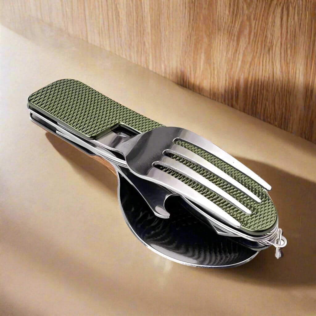 Couteau Suisse - FoldableTablewareSet™ - Vert