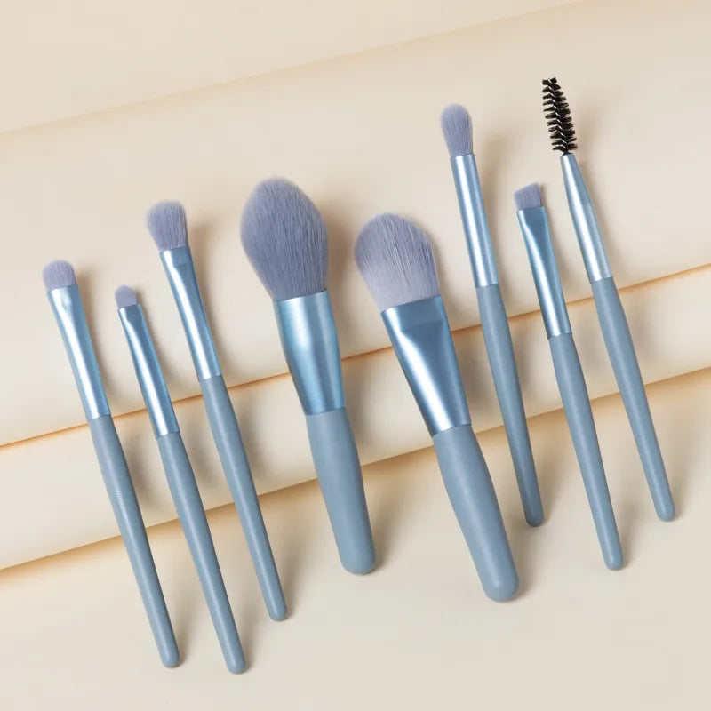 Pinceaux Maquillage - SoftBlendBrush8™ - Bleu