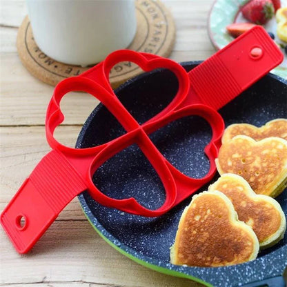 Moule pour Pancakes - FlipShape™ - Cœur x4