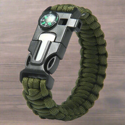 ParacordSurvivalBracelet™ - Vert Militaire