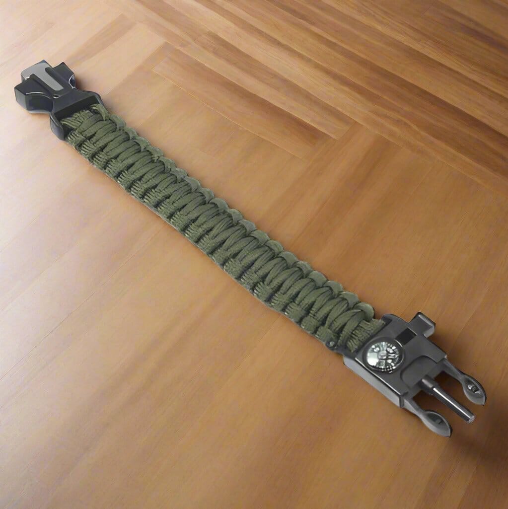 ParacordSurvivalBracelet™ - Vert Militaire