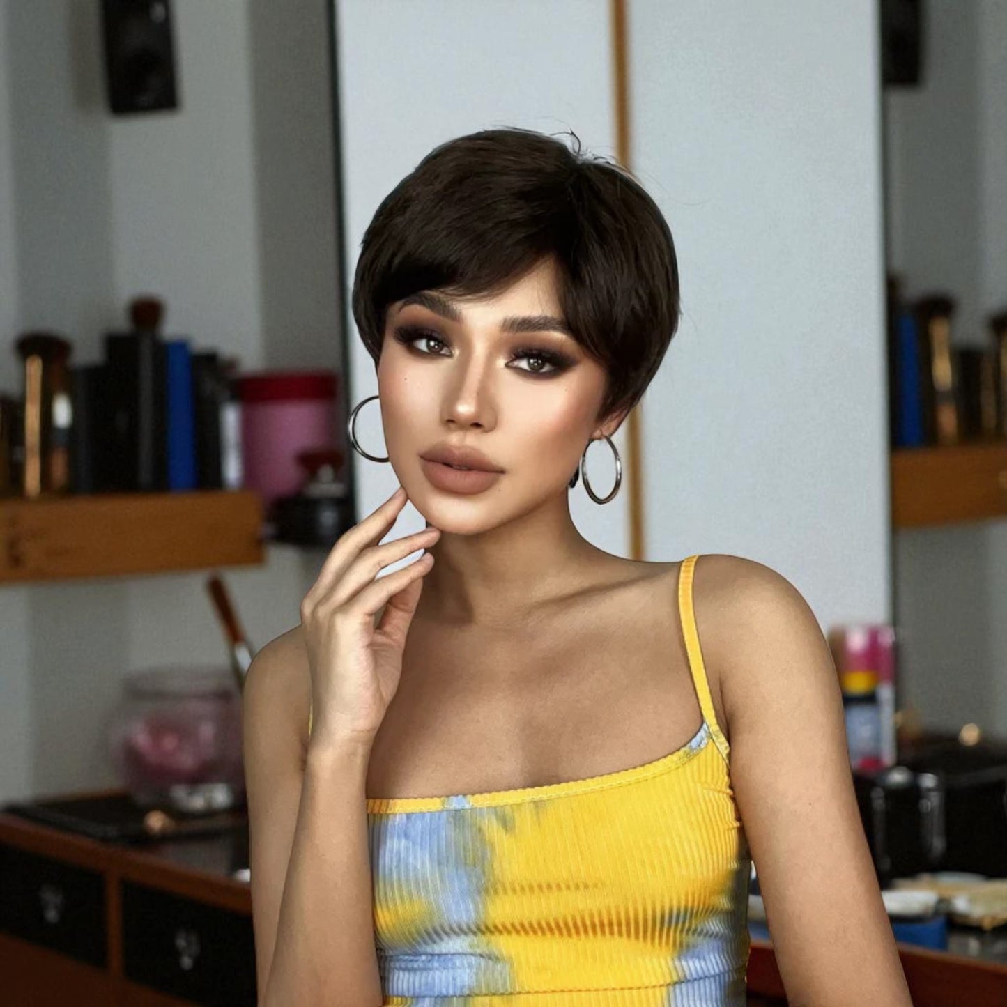 Perruque Courte Femme - NaturalLookPixie™ - Noir