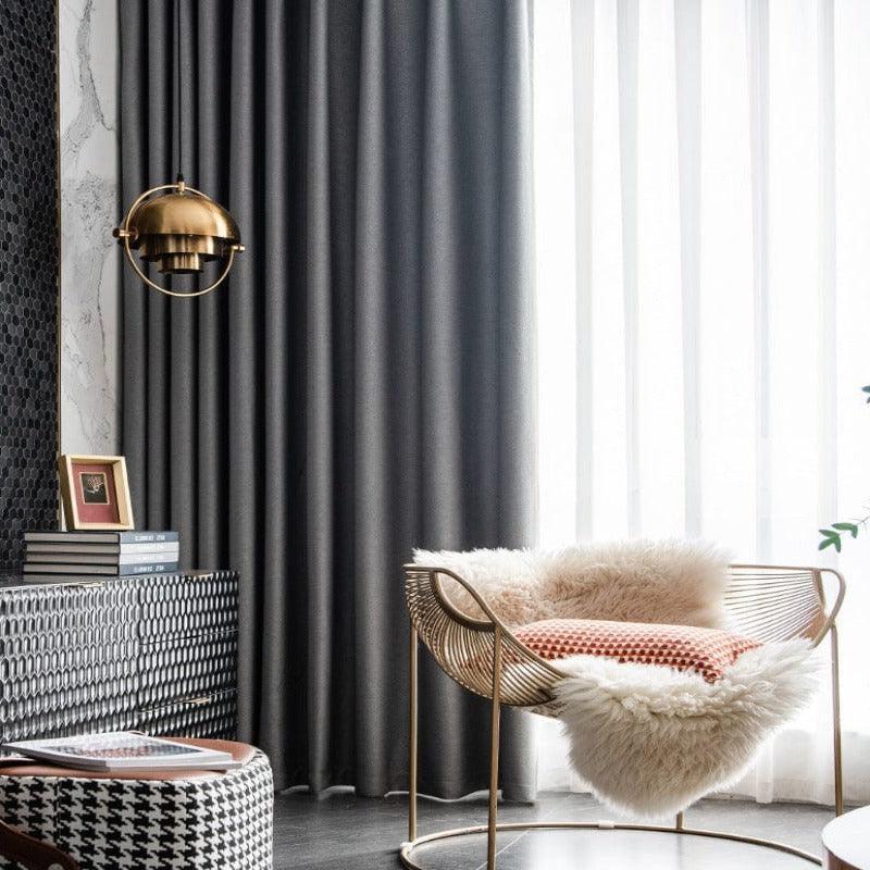 Rideaux Occultants - DeepSleepDrape™ - Gris