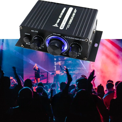 Amplificateur Audio - StereoBoost™ - Noir