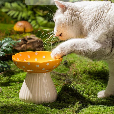 Gamelle pour Chat - CatShroom™ - Jaune