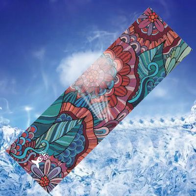 Serviette Antidérapante - YogaPrintMat™ - Fleurs Bohèmes