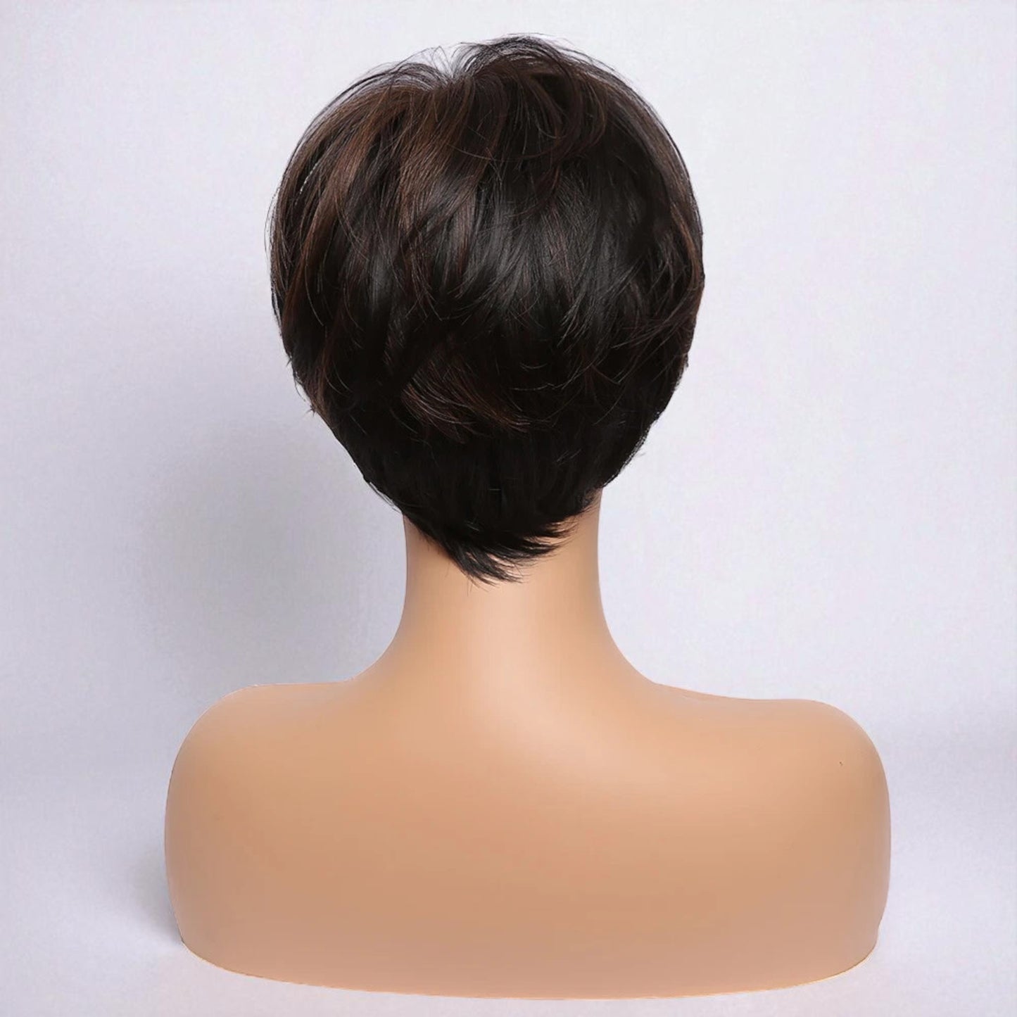 Perruque Courte Femme - NaturalLookPixie™ - Brun foncé