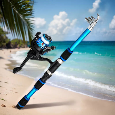 Canne a Pêche - CarboFishPro™ - Bleu