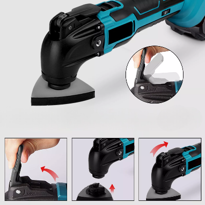 Scie Oscillante - OscilCraft™ - Bleu 2 Batteries