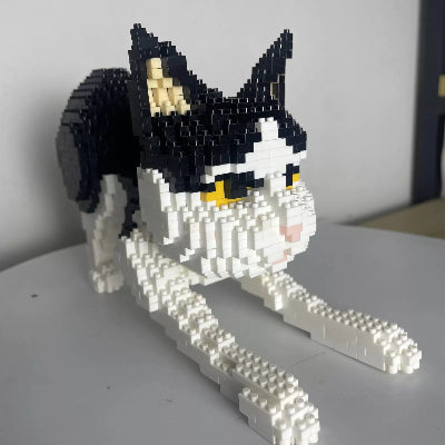 Bloc de Construction - BrickPets™ - Chat Tuxedo
