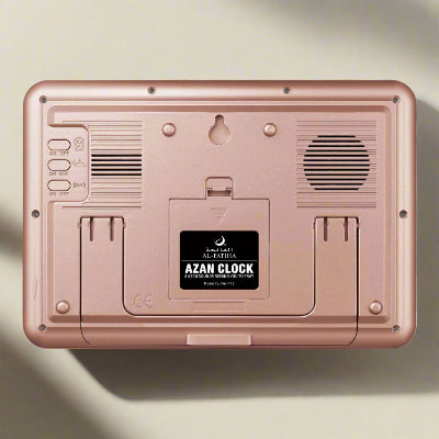 Horloge Adhan - AzanClock™ - Rose Ecran Blanc