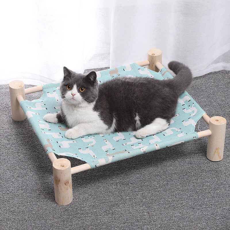 Hamac pour Chat - ZenPet™ - Alpaga Bleu Doux