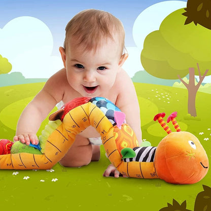 JOUET MUSICAL BEBE - MeloWorm™ - Chenille Orange