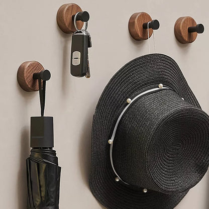 Crochet Mural - WoodHook™ - Rond Noir