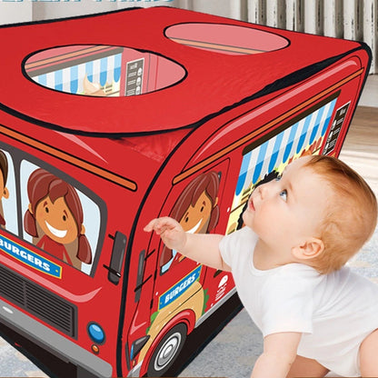 Tente de Jeu Enfant - TenteMagik™ - Camion Burger Rouge