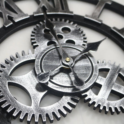 Horloge Murale - RetroWallClock™ - Argent Romain