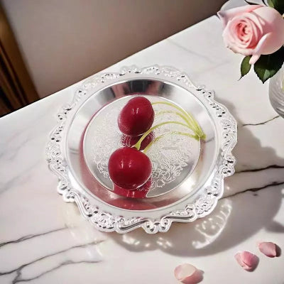 Plateau Decoratif - EleganceDish™ - Argenté