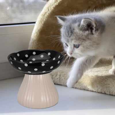 Gamelle pour Chat - CatShroom™ - Noir