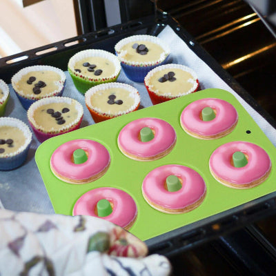 Moule à Donuts - SoftBake™ - Vert
