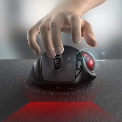 Souris Sans Fil - ErgoRoll™ - Noir