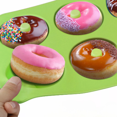 Moule à Donuts - SoftBake™ - Vert