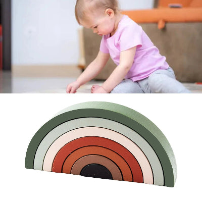 Jouet en Bois - RainbowBridge™ - Vert Marron
