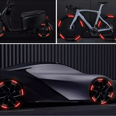 AUTOCOLLANT VOITURE - GlowWheel™ - Rouge