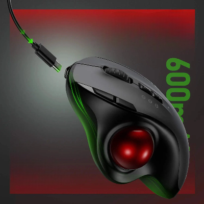 Souris Sans Fil - ErgoRoll™ - Noir