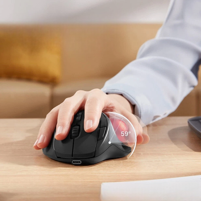 Souris Sans Fil - ErgoRoll™ - Noir
