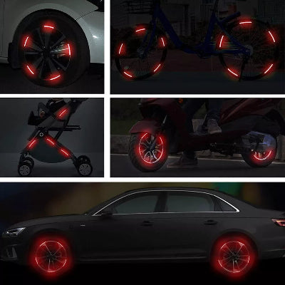 AUTOCOLLANT VOITURE - GlowWheel™ - Rouge