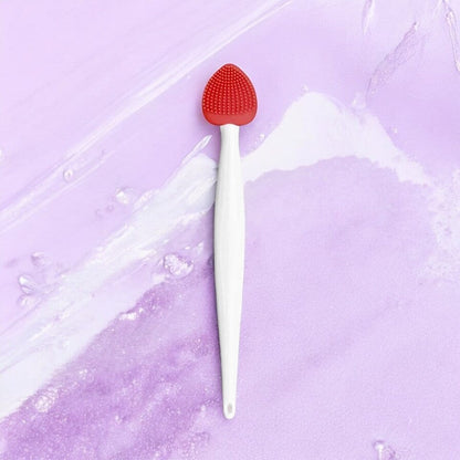 Brosse Nettoyante pour le Visage - DoubleSilkBrush™ - Cœur Rouge