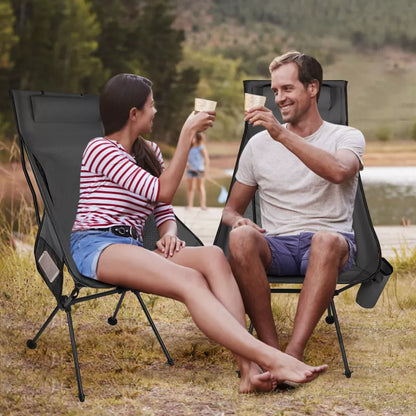 Chaise de Camping - FoldingCampingChair™ - Noir