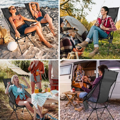 Chaise de Camping - FoldingCampingChair™ - Noir