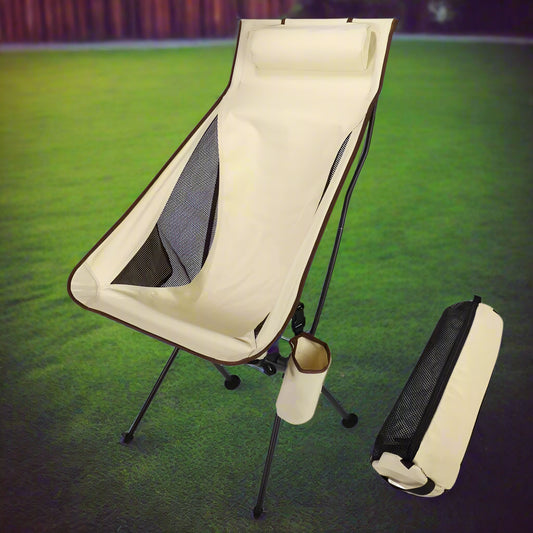 Chaise de Camping - FoldingCampingChair™ - Beige