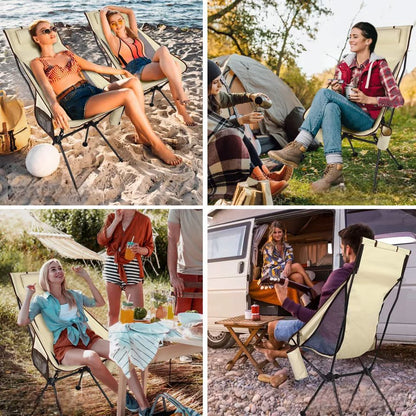 Chaise de Camping - FoldingCampingChair™ - Beige