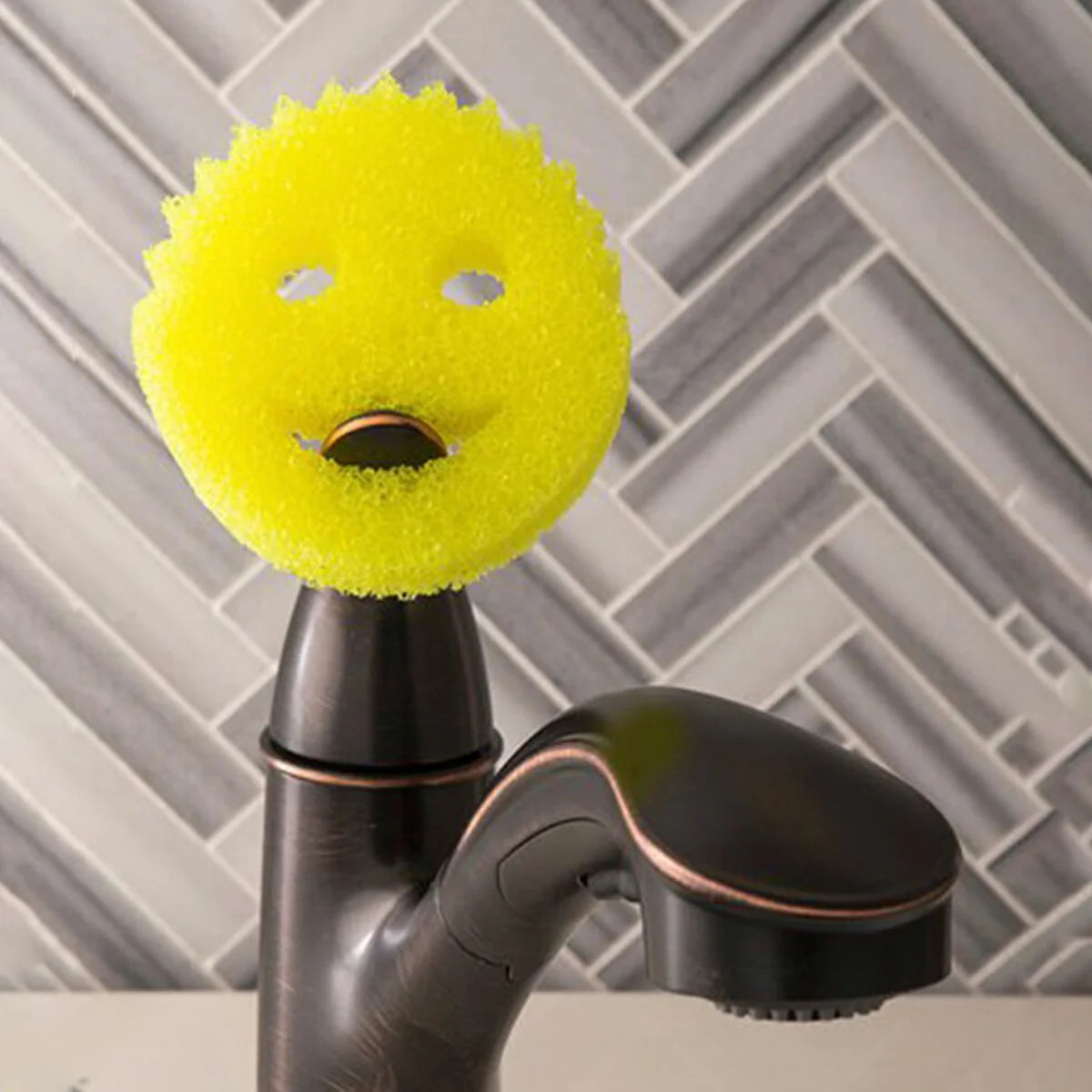 Eponge Smiley - SpongeJoy™ - Jaune
