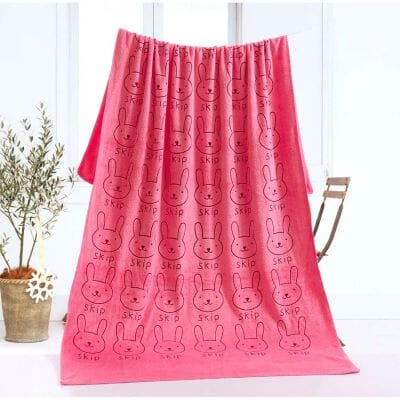 Serviette Microfibre - PetTowel™ - Lapin Framboise