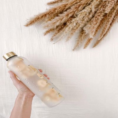 Gourde de sport - BottleTimeMarker™ - Blanc