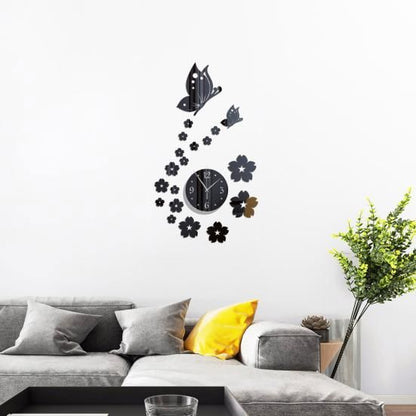 CrystalButterflyClocks™- Noir