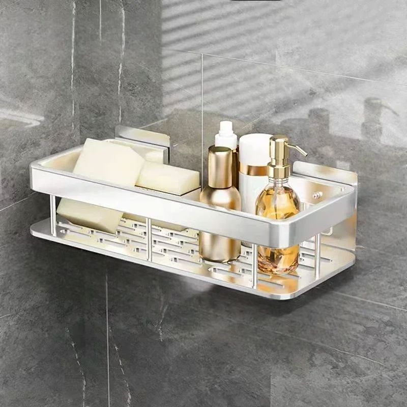 Étagère de Douche - ShelfBathroomOrganizer ™ - Rectangle Argenté