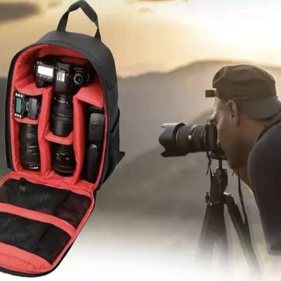 Sac appareil photo - MultifunctionalBackpack™ - Rouge