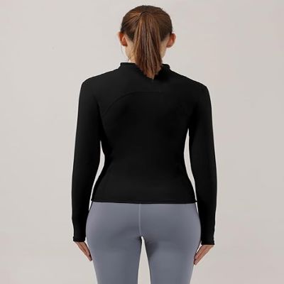 Veste de sport - WomenYogaSuit™ - Noir