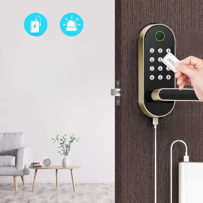 Serrure Connectée - SmartLockSecurity™ - Doré