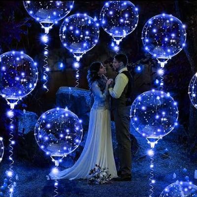 Ballon lumineux - TransparentLedBalloons™ - Bleu