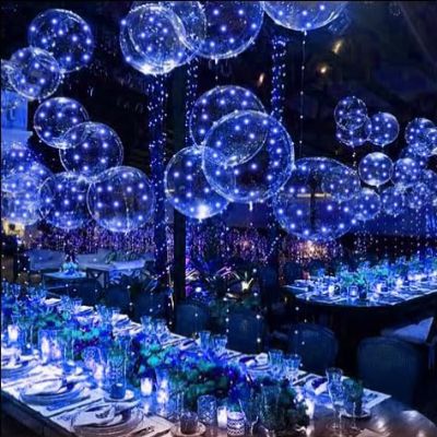 Ballon lumineux - TransparentLedBalloons™ - Bleu